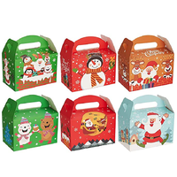 Cajas de Papel para Alimentos con Impresión Personalizada, Asa para Cupcakes, Ventana Transparente, Relieve, Laminación Mate, Materiales Reciclados