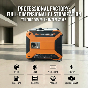 Générateur ultra silencieux de 6,5 kW, générateur portable de 6500 W, générateur à essence, centrale électrique à essence pour le camping, la maison et la sauvegarde d'énergie - Product Image 4