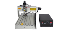Routeur à bois CNC miniature de haute qualité E-CUT avec machine rotative Mach3. Machine de gravure de bureau