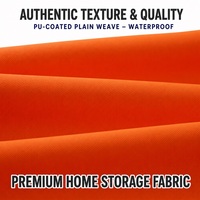 Tissu Oxford en polyester uni enduit PU 900Dx900D, imperméable, résistant à l'usure et aux taches, pour bacs de rangement et paniers à linge