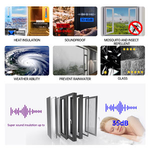 Fenêtre à battant en aluminium EEHE pour <span class=keywords><strong>baie</strong></span> <span class=keywords><strong>vitrée</strong></span>, certifiée NFRC, insonorisée, étanche, à double vitrage - Product Image 5