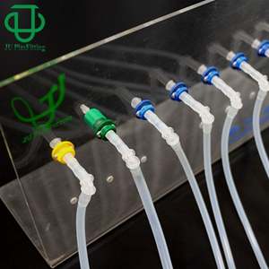 1/4-28UNF rosca Luer Lock montaje en Panel de plástico accesorios Luer de mamparo con conectores Luer macho accesorios de lengüeta de manguera de mamparo - Product Image 6