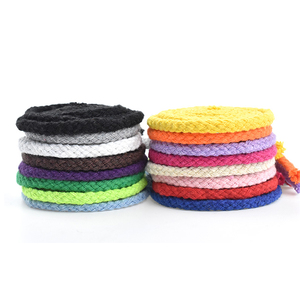 XIAOCHEN cordon de <span class=keywords><strong>coton</strong></span> macramé naturel personnalisé cordon corde plate laisse <span class=keywords><strong>5mm</strong></span> - Product Image 5
