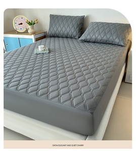 <span class=keywords><strong>Protector</strong></span> de Colchón Acolchado Impermeable, Cubre Colchón Ajustable, Cubre Colchón Individual de TPU Anti-Derrames para Hogar y Hotel - Product Image 2