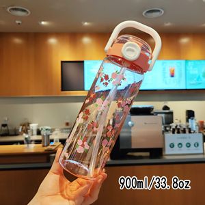 Bouteille d'eau sport portable 900 ml avec paille, couleur dégradée, en <span class=keywords><strong>plastique</strong></span>, pour randonnée et fitness – Offre spéciale <span class=keywords><strong>Amazon</strong></span> Asie du Sud-Est - Product Image 6
