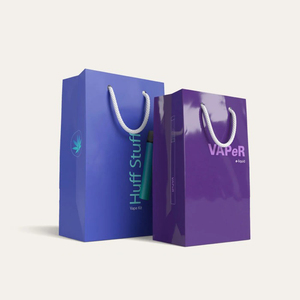 Bolsas de papel con asas troqueladas personalizadas, bolsa de papel de compras, bolsas de papel de maquillaje troqueladas - Product Image 5