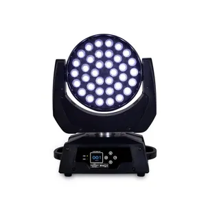 LED Zoom 36x10W RGBW 4in1 Petite tête mobile Lumière Disco Stage Light DMX Wash Mini LED Moving Head