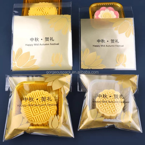 Custom Heat Sealer Cookie <b>Nut</b> Snack Bag Nougat Wrapper Sealing Bag Clear Biscuit Macaron Mooncake Heat Seal Packaging - Product Image 3