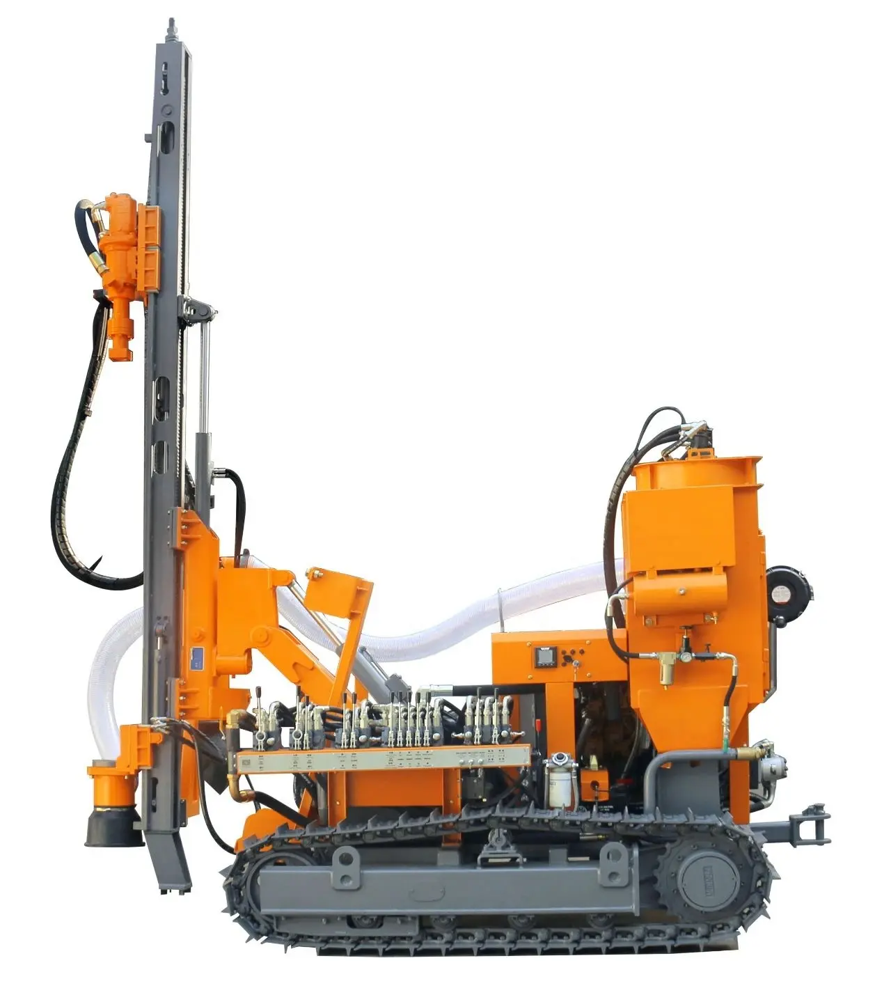 آلة حفر مطورة لتجميع الغبار والصخور والصخور بمحرك ديزل آلة حفر مثبتة على المسار ZGYX 412B-1