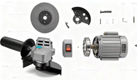 Meuleuse d'angle haute puissance RUTE OEM, vitesse réglable, machine de découpe électrique, disque de meulage, multifonction, meulage, polissage