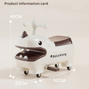 Factory Wholesale Ride on Plastic Toy Car Kids <strong>Wiggle</strong> Swing Car Dinosaur Four-Wheel <strong>Scooter</strong> for Indoor Outdoor Play - Product Image 6