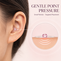 Kit de graines auriculaires dorées pour points d'acupression, bien-être et relaxation, ensemble de thérapie auriculaire, direct usine