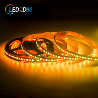 5V Magic RGB Led Strip Ws2812 144leds/m 12mm Haute Luminosité 28.8 W/m Noir Blanc PCB Ws2812 Adressable RGB Led Strip