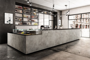 Comptoir <span class=keywords><strong>de</strong></span> magasin <span class=keywords><strong>de</strong></span> thé à bulles moderne Présentoir design en <span class=keywords><strong>pierre</strong></span> Comptoir <span class=keywords><strong>de</strong></span> bar à dessert Boulangerie en bois Mobilier <span class=keywords><strong>de</strong></span> magasin Design d'intérieur Café - Product Image 3