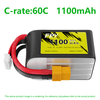 Batterie LiPo semi-solide EnrichPower 14,8V 1100mAh 60C 4S1P avec connecteur XT60 pour drones FPV/bateaux/voitures CE UN38.3