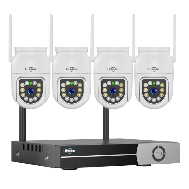 Eseecloud 3MP H.265 Outdoor Security Camera System Night Vision PTZ Wireless WiFi CCVT NVR Alexa HDD SD Card Cloud ODM OEM