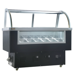 Thương mại LK-1.4BDQ Gelato Ice Cream Popsicle hiển thị tủ đông thép không gỉ Popsicle khay tròn và vuông Thùng - Product Image 1