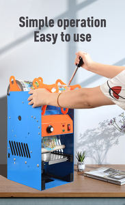 ZEQUAN 95/90/75 mm Becherverschließmaschine Kunststoffbecherherstellung Verschlussmaschine Milchtee Joghurt Becherverschließmaschine - Product Image 2