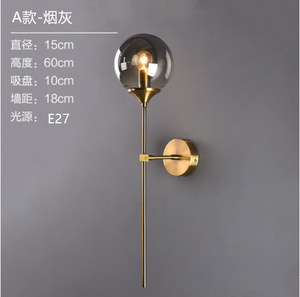 Dropshipping Shopify LED Glass Wall <b>Sconce</b> Nordic Creative Wall Lamp For Bedroom Mirror Hallway Background Wall - Product Image 2