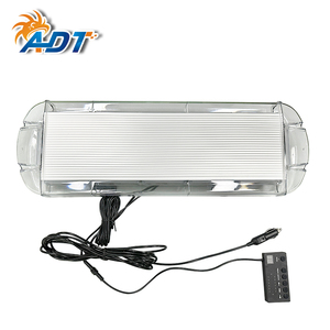 Barra de Luces Estroboscópicas ADT para Emergencias y Tráfico, Luz de Advertencia para Techo Blanca, Roja y Azul con Base Magnética - Product Image 1