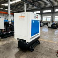 Compresseur tout-en-un à entraînement par courroie, refroidi par air, lubrifié, avec moteur et groupe électrogène 7.5KW 11KW 15KW 22KW Triphasé - Stock disponible