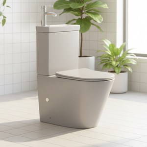 WC combiné avec lavabo intégré et robinet, <span class=keywords><strong>noir</strong></span>, Watermark WCS - Product Image 3