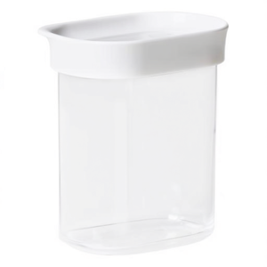 Pot en plastique Optima Dry Storage 380 ml avec couvercle de fraîcheur blanc - Product Image 3