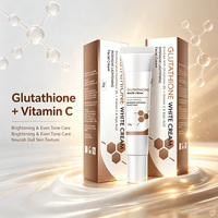 Crème Éclaircissante Intensive au Glutathion et aux Herbes 20g – Vitamine C, Acide Kojique, Antioxydant, Glycérine pour un Teint Lumineux et Durable