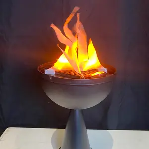 Artificial Seat Type Flame Lamp Horror Themed Chamber Flame Lights Combustion With Custom Plastic Flame Shape