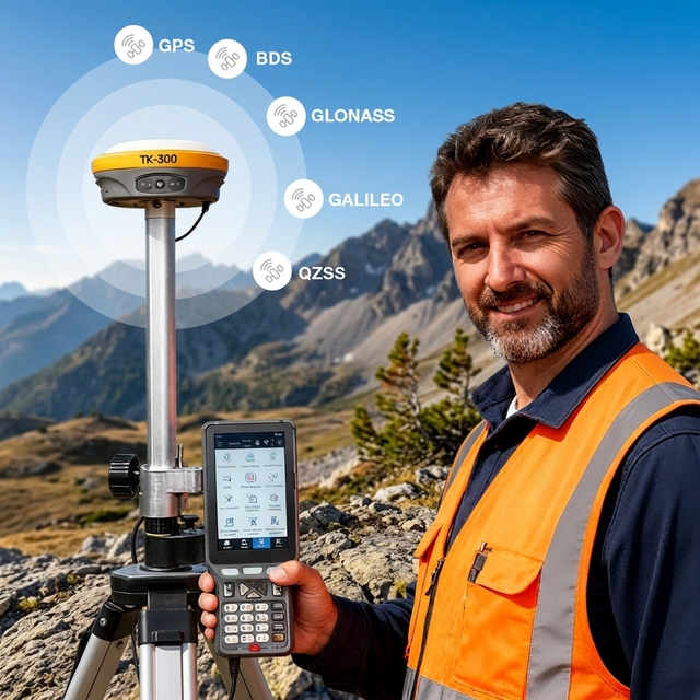 Qianxun SE Smart RTK Gps Surveying Instrument Rtk Gnss Receiver Gps Rtk for Topographic Surveying TopTech TK300