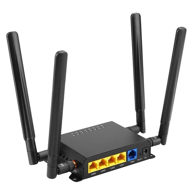 Unlocked SIM Slot 4G LTE Enterprise Router 2.4GHz Wireless Mobile Hotspot CPE QOS VPN Openwrt USB 300Mbps Firewall SOHO