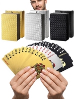 Cartes à jouer 100 % étanches, cadeaux promotionnels créatifs, cartes à jouer en PVC personnalisées pour le carnaval, pour une utilisation en jeu
