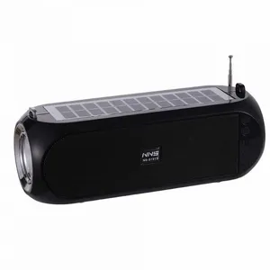 NS S191S 스피커 무선 태양열 스피커 야외 1200mah AM/FM/SW 3 밴드 라디오 도매 가격 휴대용 블루 블랙 플라스틱 활성