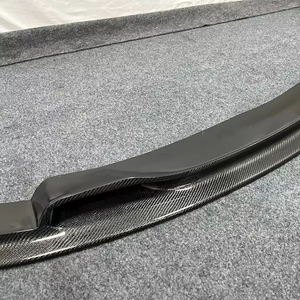 MAYHAK V Style Spoiler avant en fibre de carbone, séparateur de pare-chocs, conversion de spoiler avant de voiture, lèvre de pare-chocs pour <span class=keywords><strong>BMW</strong></span> Série 3 F30 <span class=keywords><strong>M</strong></span>-Sport - Product Image 5