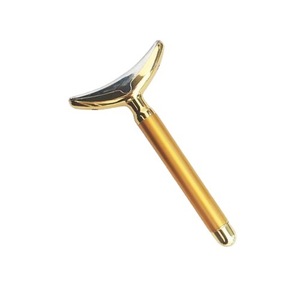 Face <b>Neck</b> Lifting <b>Massager</b> Gold Electric <b>Vibrating</b> Beauty Tool Firming Device - Product Image 4