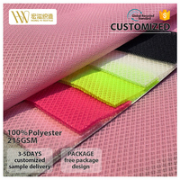 Tissu en maille respirant léger et écologique à séchage rapide, 100 % polyester tricoté chaîne, couleurs personnalisées, directement de l'usine, idéal pour la gym