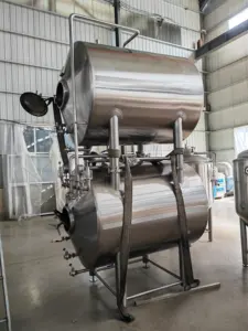 Réservoir de maturation de bière horizontal de 500L Réservoir de bière lumineux avec du CO2 dans l'appareil Produits personnalisés Design élégant