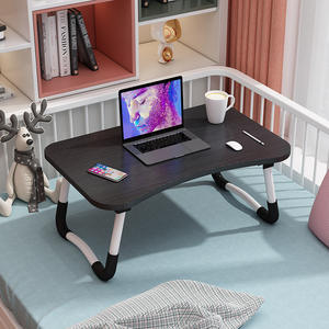 Mesa Plegable para Portátil de MDF Pequeña <span class=keywords><strong>y</strong></span> Económica para Dormitorio de Estudiantes con Ranura <span class=keywords><strong>y</strong></span> Diseño Multifuncional - Product Image 6