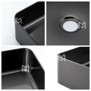 Nouveautés : Lavabo de salle de bain rectangulaire moderne 600 mm, quatre finitions, vente <span class=keywords><strong>en</strong></span> gros, faible MOQ - Product Image 5