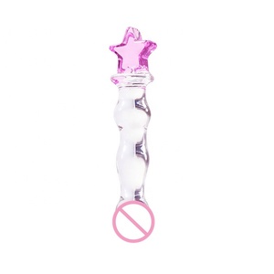 Juguete Sexual de Cristal en Forma de Oso, Estrella, Luna y Corazón, Dildo <span class=keywords><strong>Anal</strong></span> de Cristal para Hombres - Product Image 2