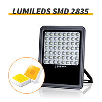 Projecteur LED solaire extérieur haute puissance KCD IP65 avec télécommande, haute luminosité 100w 300w 500w, avec détecteur de mouvement
