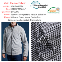 China Lieferant Fujian Textile Jacquard Mesh Bonded Polar Fleece Stoff
