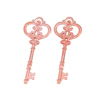 Porte-clés personnalisés en forme de clé squelette 3D grand format, finition bronze antique, Llavero, porte-clés personnalisés, clés anciennes sur mesure