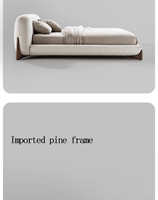 Ensemble de meubles de chambre à coucher de style italien moderne et luxueux, prix d'usine, lit rembourré de taille Queen ou King pour villa et hôtel