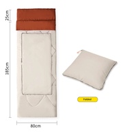 Sac de couchage de type enveloppe pour le camping en plein air, pour adultes, portable, lavable en machine, multifonctionnel, détachable, pour une personne, en polyester