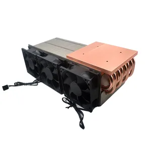 Cooler radiador de cobre, 8 tubos de calor radiador cpu de alta potência com ventilador refrigerador radiador