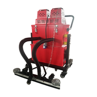 Aspirateur industriel à double tête de grande capacité, capable d'éliminer efficacement la poussière de construction et la poussière de meulage d'époxy