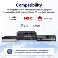 Transceptor Óptico SFP BiDi de 1.25G, 20kM, 1310nm/1490nm/1550nm, LC, Fibra Monomodo SMF, DDM, Módulo SFP Bidireccional de Fibra Única