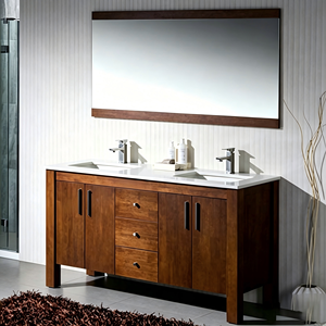 Mobili Bagno Moderni: Mobile Lavabo Autoportante con <span class=keywords><strong>Doppio</strong></span> Lavabo per Bagno - Product Image 1