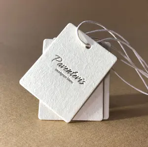 Custom luxury hanging label special shape shake paper hanging label